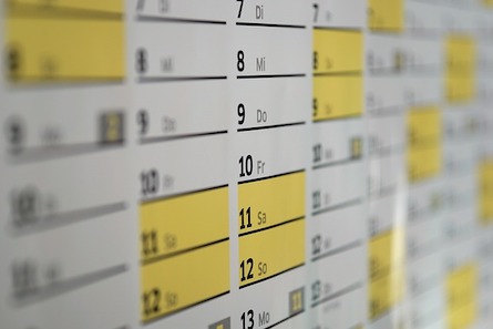 Calendario de mantenimientos