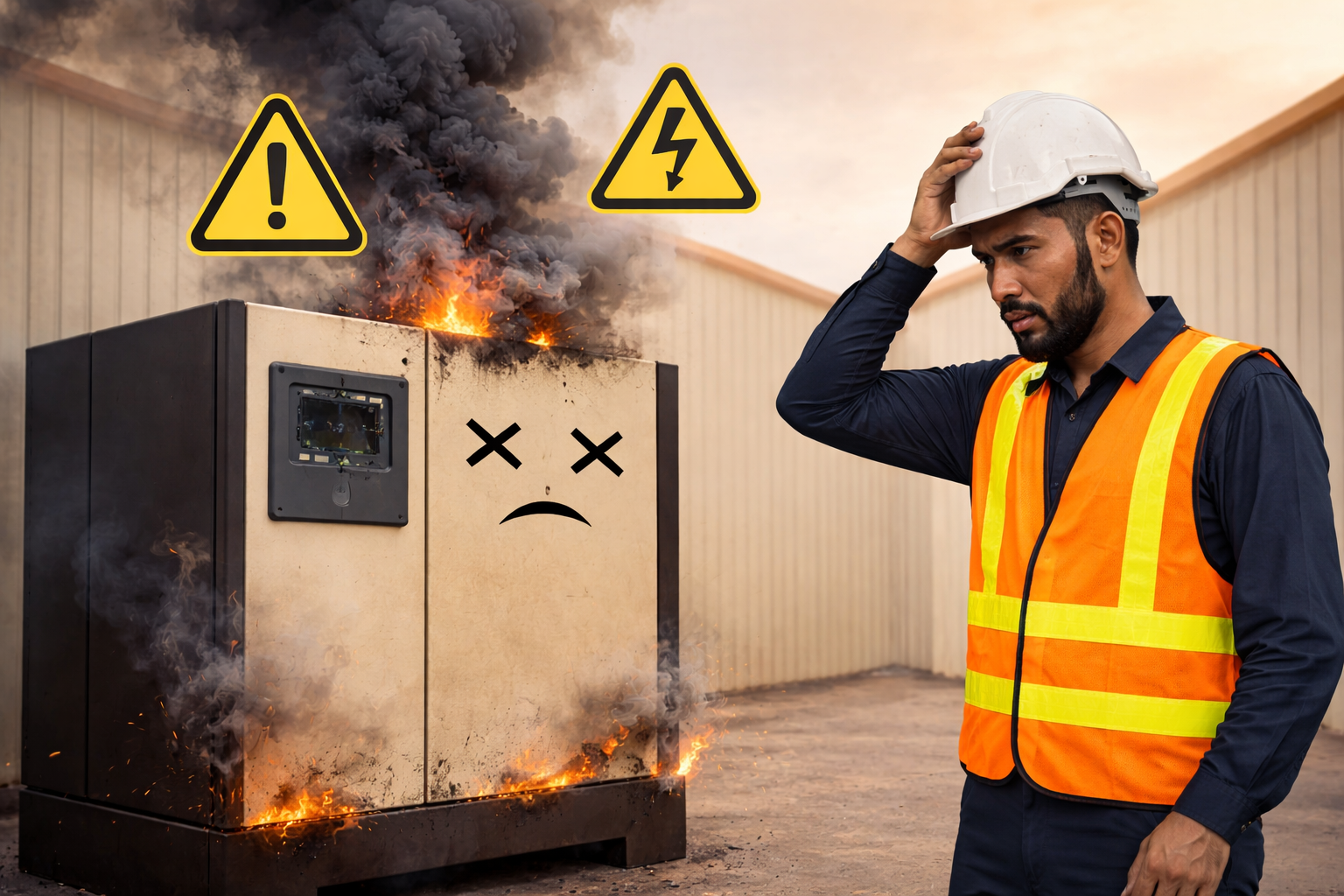 Overheated compressor during heat season